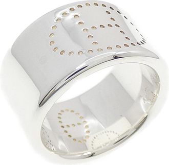Herm&egrave;s Silver Silver 925 Band Ring (Pre-Owned)