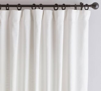 Pottery Barn Emery 3-In-1 Pole-Top Blackout Curtain Panel - 50 X 108 In White