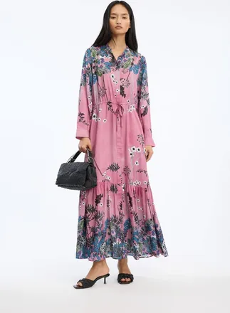 Munthe Bernadette Dress In Print Berry