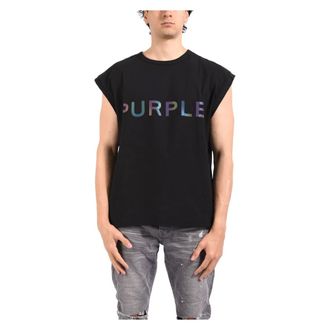 Purple Sleeveless Tops, male, Black, Size: M M1072-Tbbi325 Sleeveless Top