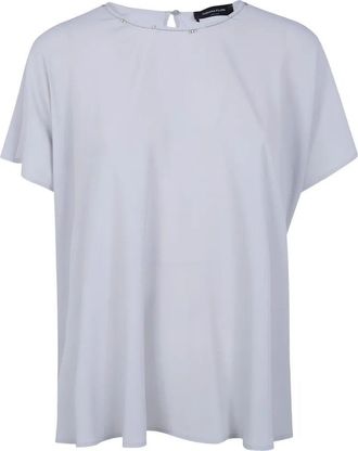 Fabiana Filippi Round Neck Short Sleeves Classic Tee Shirt