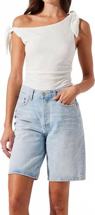 Astr Lora Textured Top In White