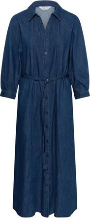 Part Two Shirt Dress - Dames - Shirt Kleedjes - Blauw - L - Denim - Kleedjes