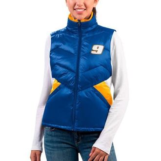 G-III 4Her by Carl Banks Womens G-III 4Her by Carl Banks Royal Chase Elliott Versatile Full-Zip Puffer Vest at Nordstrom, Size Xx-Large