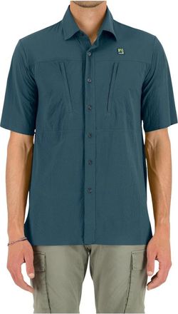 Karpos Salatis Shirt - Heren - Korte mouwen Overhemden - Blauw - L - Overhemden