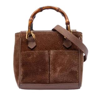 Gucci Pre-owned Handbags, female, Brown, Size: ONE SIZE Pre-owned Vintage Satchel
