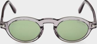 Tom Ford Men & apos;s Aristotele-02 Acetate Round Sunglasses