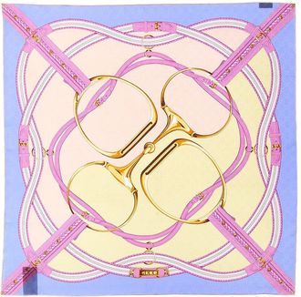 Gucci Gg Jacquard Silk Scarf