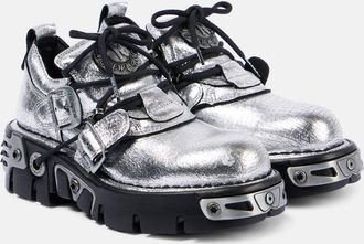 Paco Rabanne x New Rock embellished leather boots