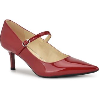 Nine West Hadey Pointed Toe Mary Jane Pump in Medium Red at Nordstrom, Size 7