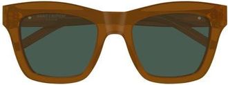 Saint Laurent SL M156 Cat Eye Sunglasses in Brown at Nordstrom