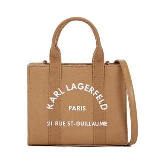 Karl Lagerfeld K/Rsg Square Mini Tote - female - Karl Lagerfeld - Shopping Bags - Brown - ONE SIZE - Bags