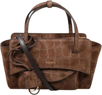 Hidesins Flap S Suede Cocco - - Bags - Donna - Marrone - ONE SIZE