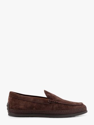 Tod's Mocassino in suede con logo inciso - TODS - gender_Man