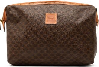 Celine Clutch in tela cerata Macadam 1997 - Marrone