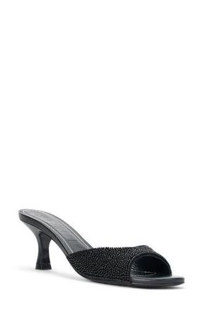 Staud Brigitte Slide Sandal in Black/black at Nordstrom Rack, Size 7.5Us / 37.5Eu