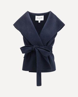 Alaia Cashmere Hooded Vest Female 40