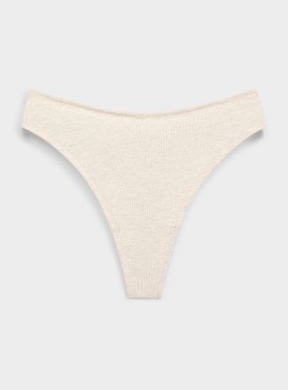 Miiyu Womens Ultra-comfortable essential thong 100% organic cotton