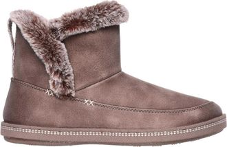 Skechers Dames Campfire Platte Pantoffels (Donker Taupe)