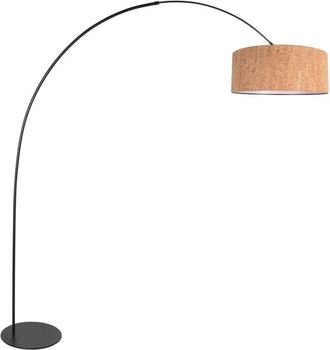 Anne Lighting Anne Lighting - L&aacute;mpara De Pie - Curve - Natural Negro - Metal