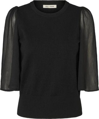 Rue de Femme Blouses - Dames - Blouses - Zwart - S - Overhemden