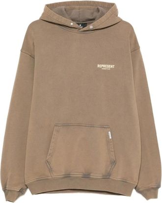 Represent Crewneck Sweatshirt - Heren - Hoodies - Beige - L - Katoen - Hoodies & sweatvesten