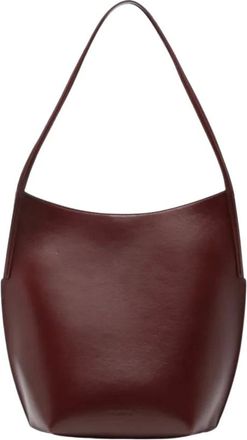 Jil Sander Tassen, Dames, Bruin, ONE Size, Leer, Kante Tote Bag