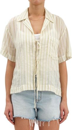 Daze Denim Buttercup Tie Front Shirt