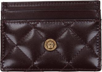 Versace Damens Dokumentenhalter aus Leder Lila/Pflaume