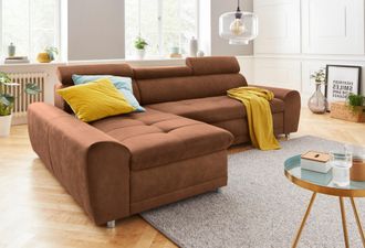 Sit&more Ecksofa »Riva L-Form« inklusive Kopteilverstellung, wahlweise mit Bettfunktion