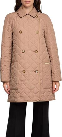 Burberry Cappotto trapuntato Tything - - Coats - Donna - Beige - M