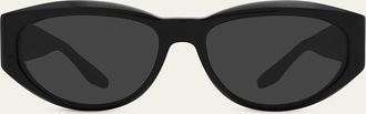 Barton Perreira Robinson 56mm Acetate Oval Sunglasses