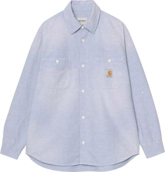 Carhartt Work in Progress L/S Painter Shirt - Heren - Casual Overhemden - Blauw - XL - Katoen - Overhemden