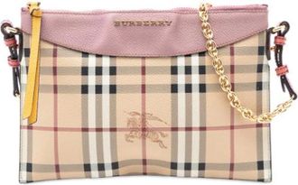 Burberry Pre-owned Cross Body Bags, female, Beige, Size: ONE SIZE Pre-owned Fabric Crossbody Bag