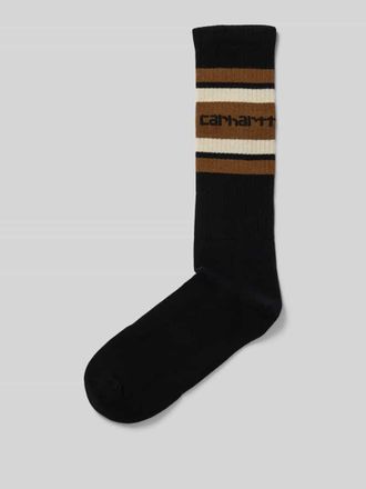Carhartt Work in Progress Socken mit Logo-Stitching Modell Connors in Black, Größe 1