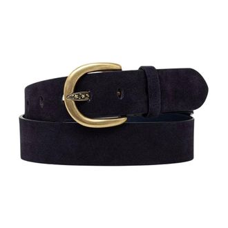 Twinset Cintur&oacute;n de ante con logotipo - Accessories - Mujer - Azul - S