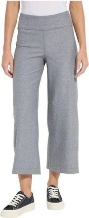 Lyss&eacute; Womens Jovie Reversible Wide Leg Crop Jogger In True Navy/grey Melange