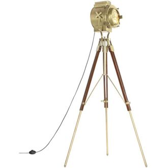 vidaXL L&aacute;mpara De Suelo Con Tr&iacute;pode Madera Maciza De Mango 193 Cm Vidaxl