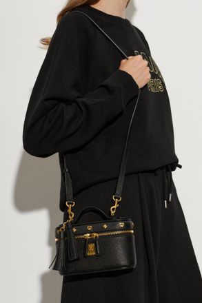 MCM Aren Small Hand Bag, Womens, Black