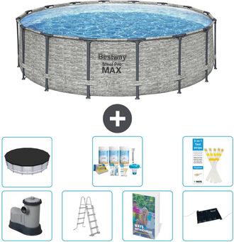 Bestway Piscina Bestway Steel Pro Max Redonda - 488x122 Cm - 8-piezas S632