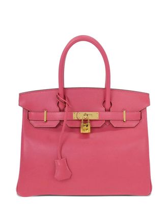Herm&egrave;s 2017 30 Birkin tote bag - Roze