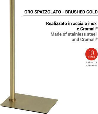 Gedy Gedy - Tr318800000 Trilly Toallero Y Columna De Pie Oro Cepillado - Ref: Tr318800000