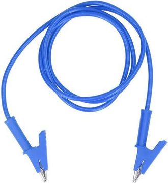 OEM Pinza De Cocodrilo De Doble Extremo De 10 Mm Para Prueba De Bater&iacute;as De Veh&iacute;culos, Cable De Medici&oacute;n Azul