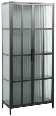 Global Interiors Design Glas Vitrine Dura Steel 80 x 180 cm