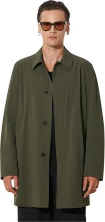 Paul Smith Single-Breasted Coats - Heren - Mantel - Groen - XL - Jassen