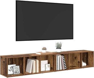 Berkfield Home Modern 2 pcs Old Wood Engineered wood in Brown