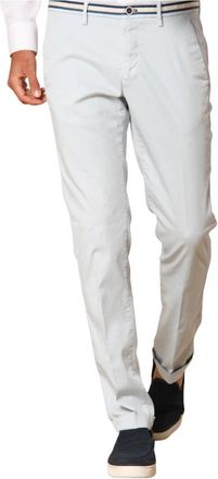 Mason's Slim Fit Katoenen Chino Broek Lichtblauw - Heren - Chinos - Blauw - M - Katoen - Broeken