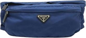 Prada Pre-owned Belt Bags, female, Blue, Size: ONE SIZE Pre-owned Nylon Waist Bag 2Vl132