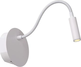 Lucide Lámpara de cabecera de metal con 1 LED integrado, blanco