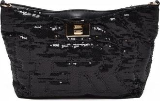 Ermanno Scervino Rachele Clutch - Dames - Clutches - Zwart - ONE Size - Polyester - Tassen